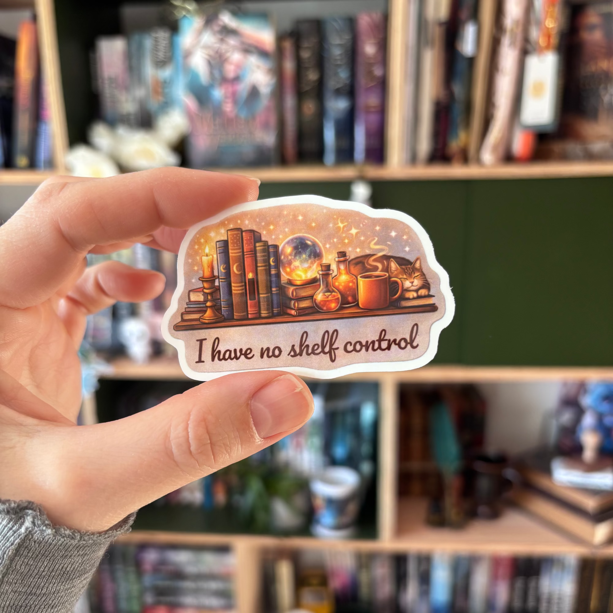 I have no shelf control klistermærke