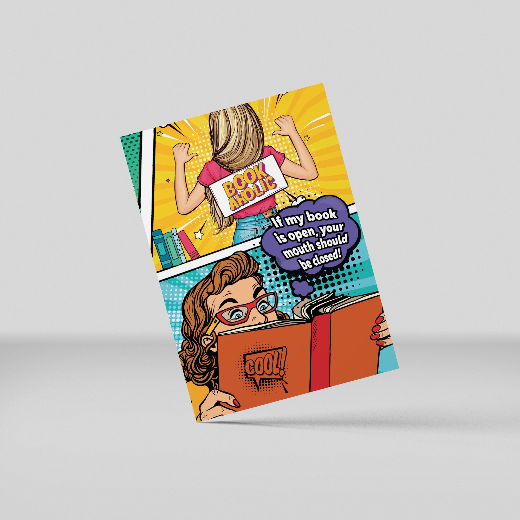 Postkort - Bookaholic (Popart)