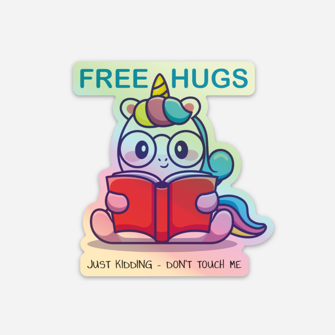 Holografisk klistermærke - Unicorn