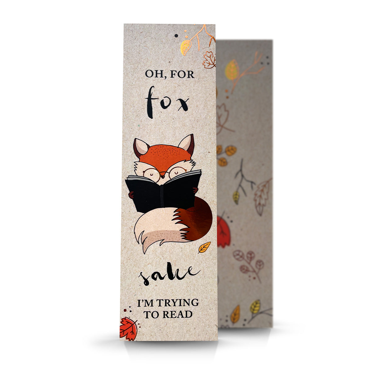 Folie bogmærke - 'For Fox Sake'