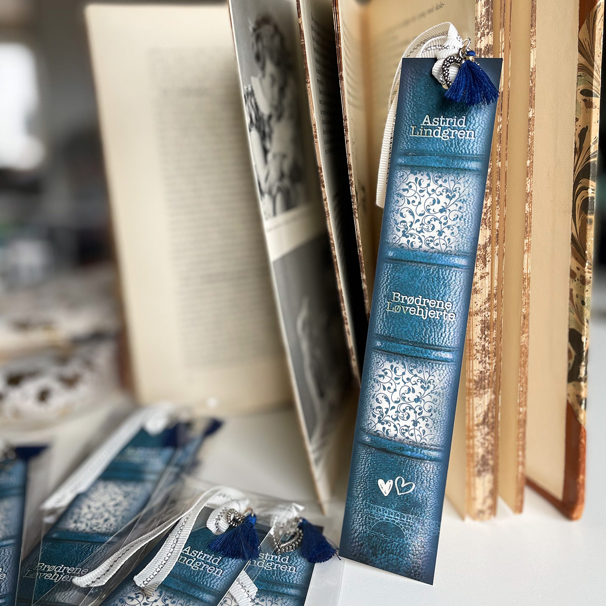 Bogmærke - Bookspines 'Brødrene Løvehjerte'