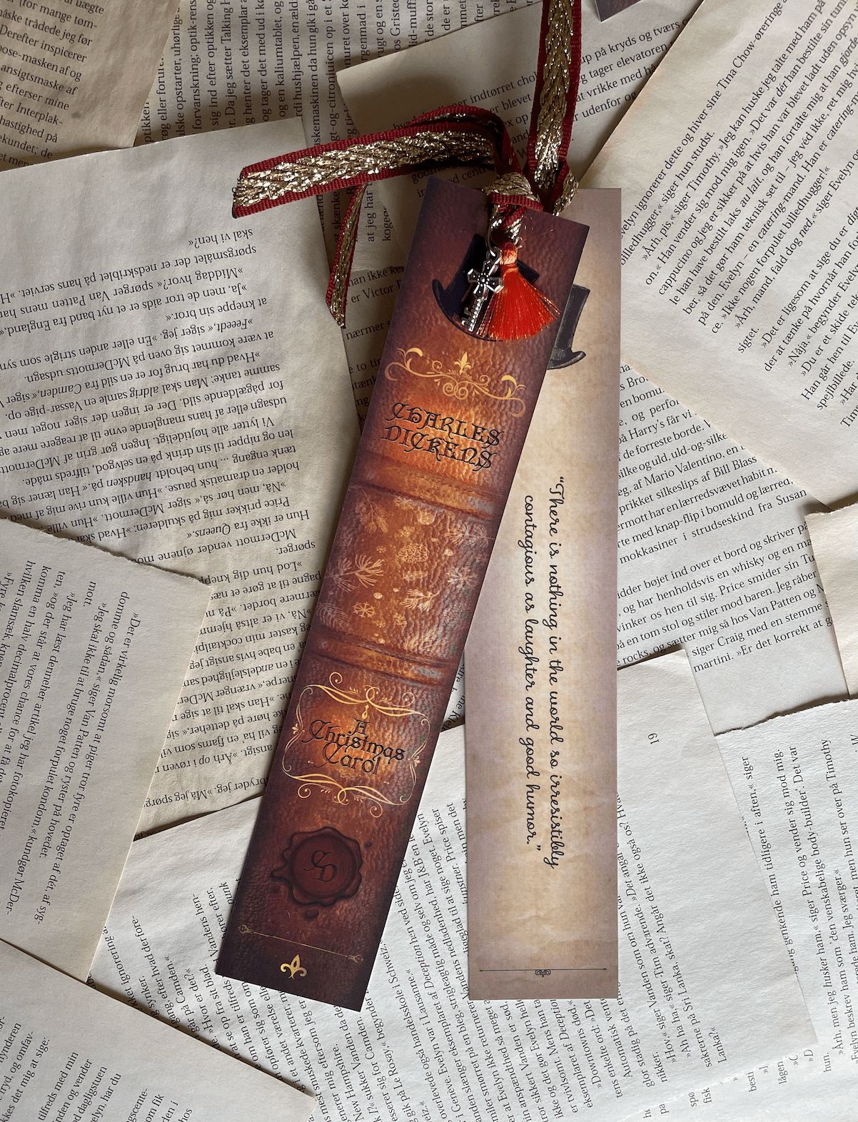 Bogmærke - Bookspines 'A Christmas Carol'