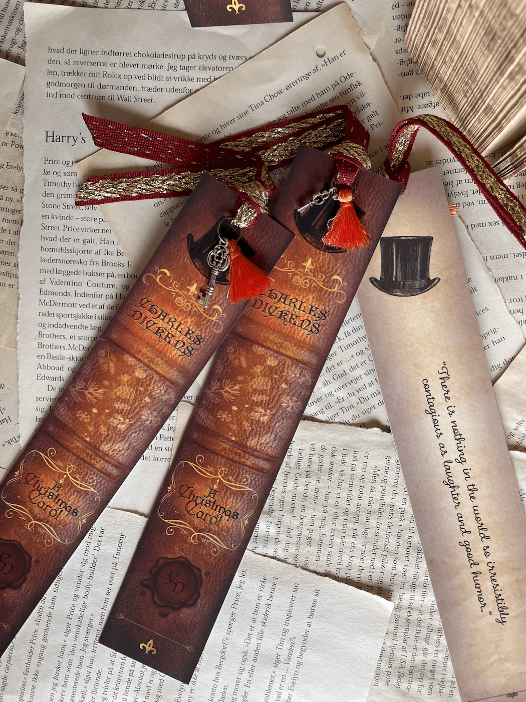 Bogmærke - Bookspines 'A Christmas Carol'