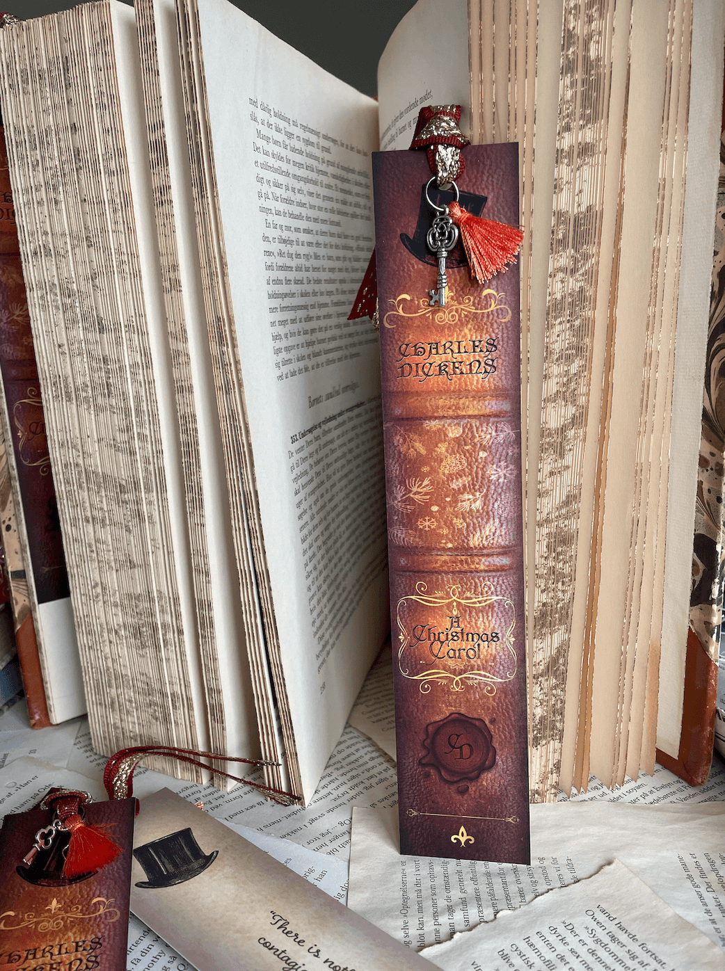 Bogmærke - Bookspines 'A Christmas Carol'