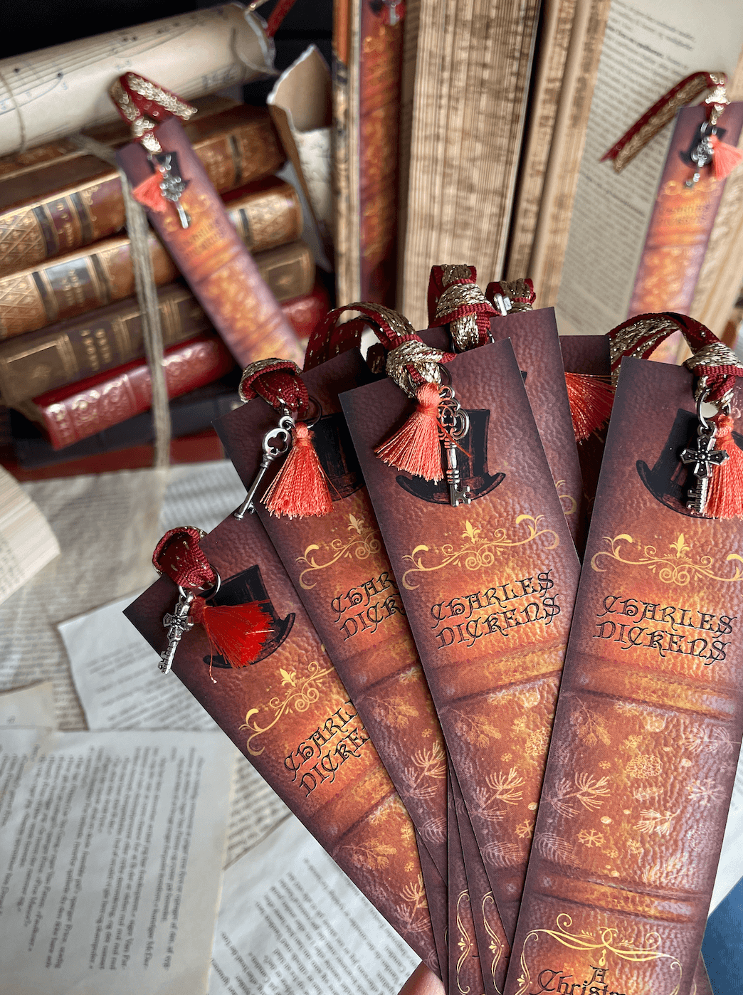 Bogmærke - Bookspines 'A Christmas Carol'