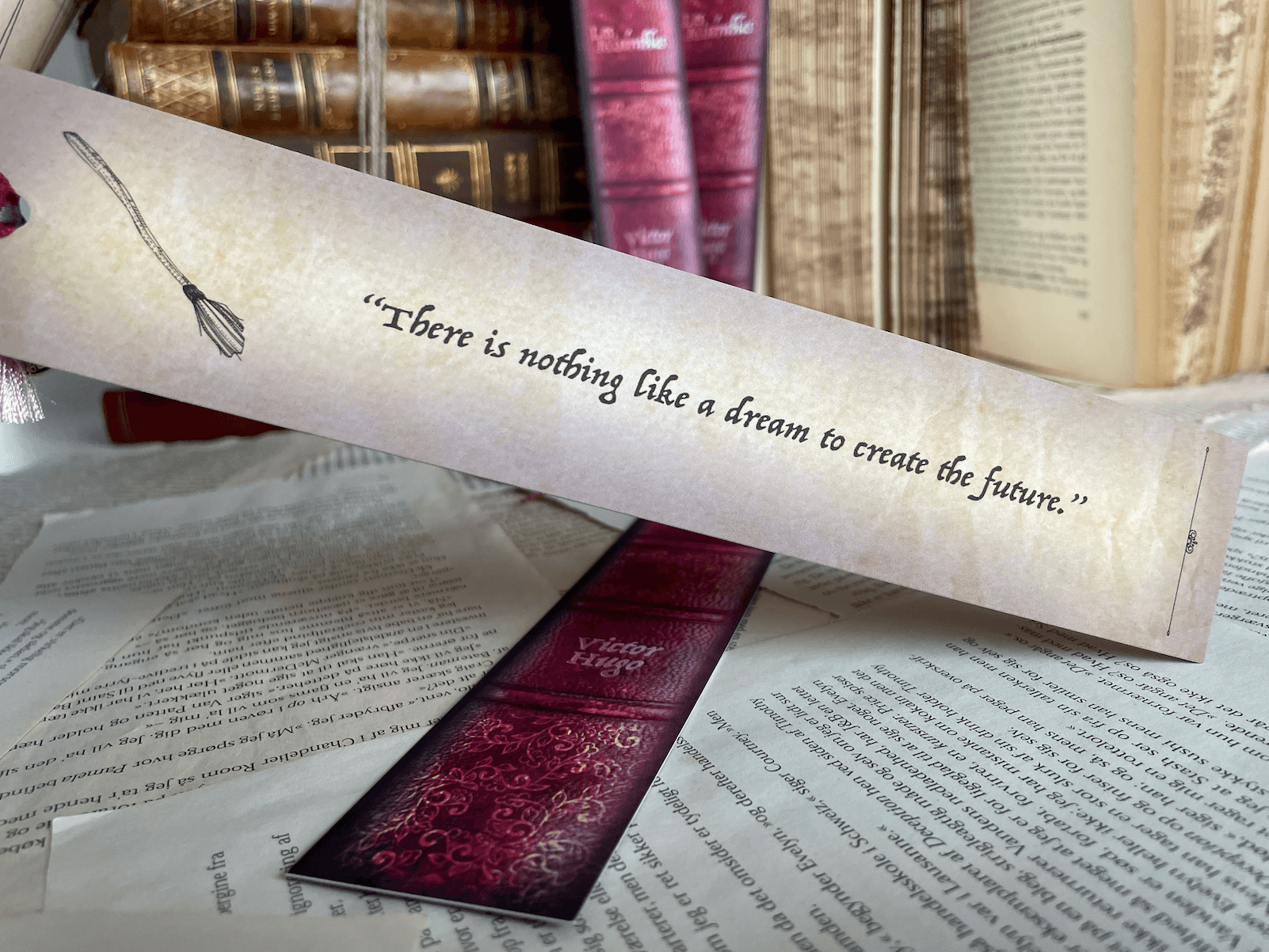 Bogmærke - Bookspines 'Les Misérables'