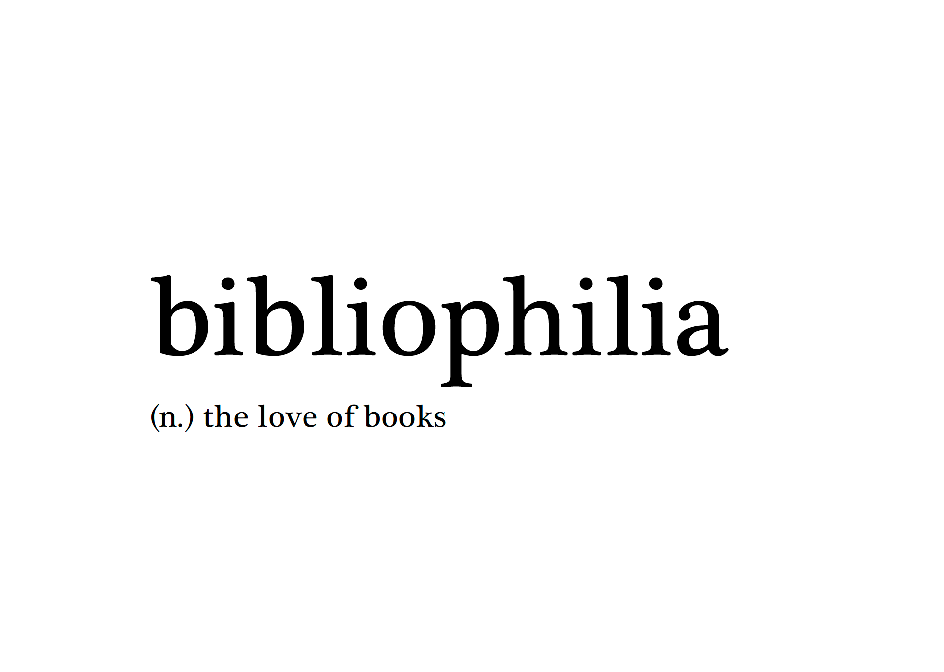 Postkort - bibliophilia