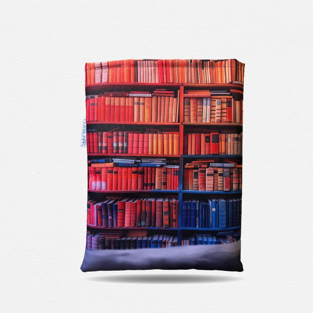 BOGPOSE / Bog Cover Etui / Booksleeve til bogorme med bøger, vandafvisende stof. 