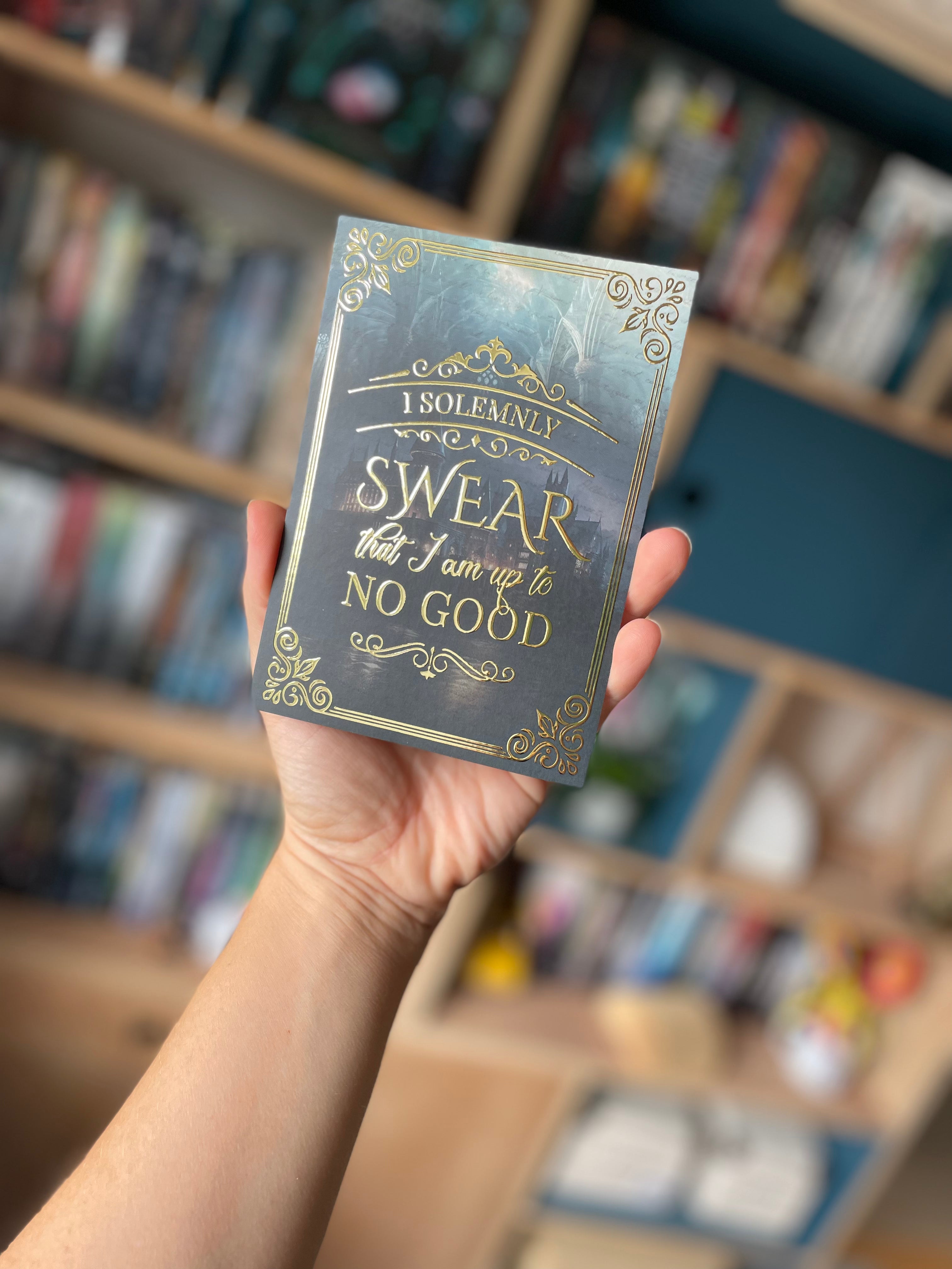 Postkort - I solemnly swear... (Guldfolie)