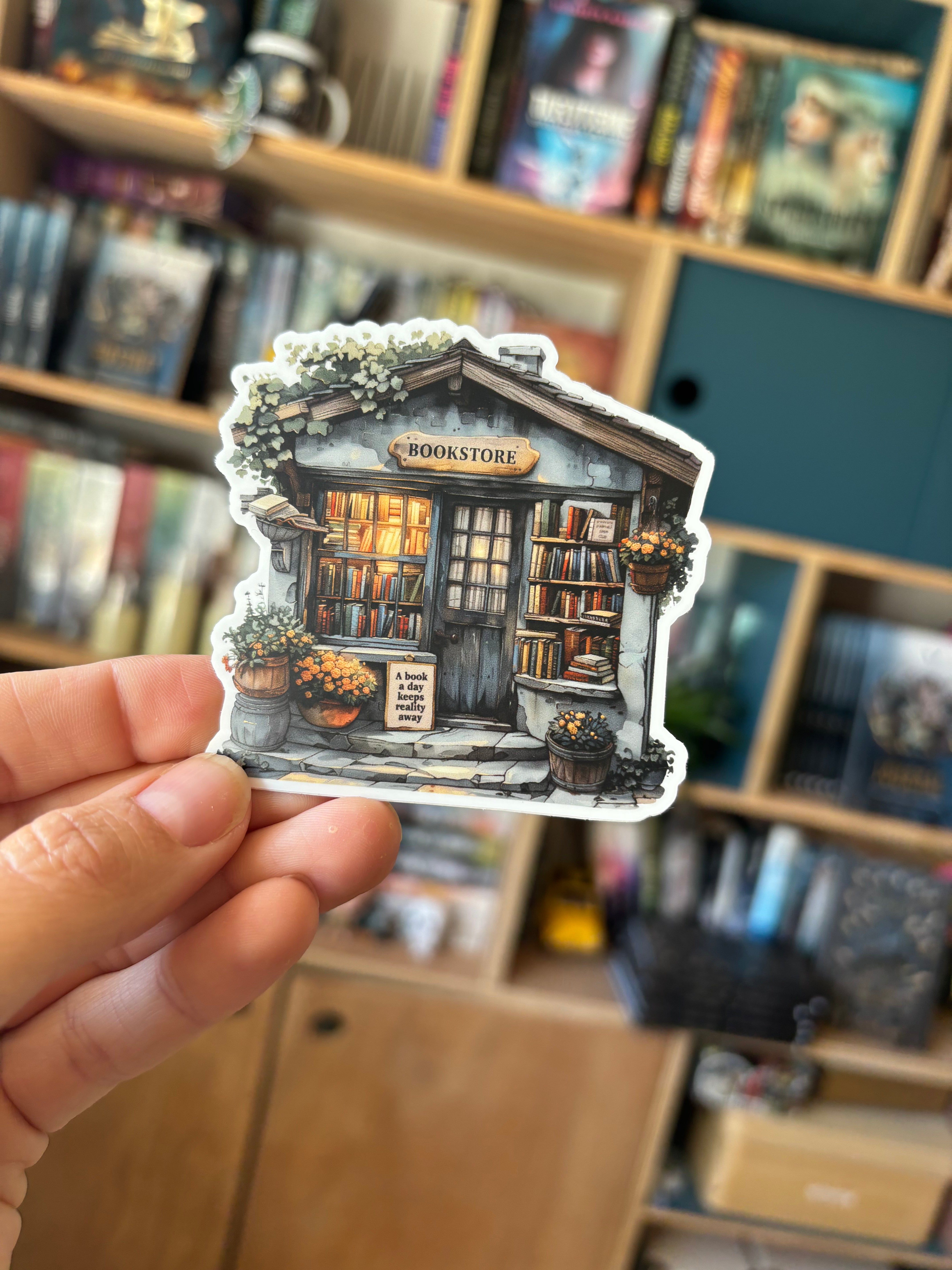 Vinyl klistermærke - Bookstore