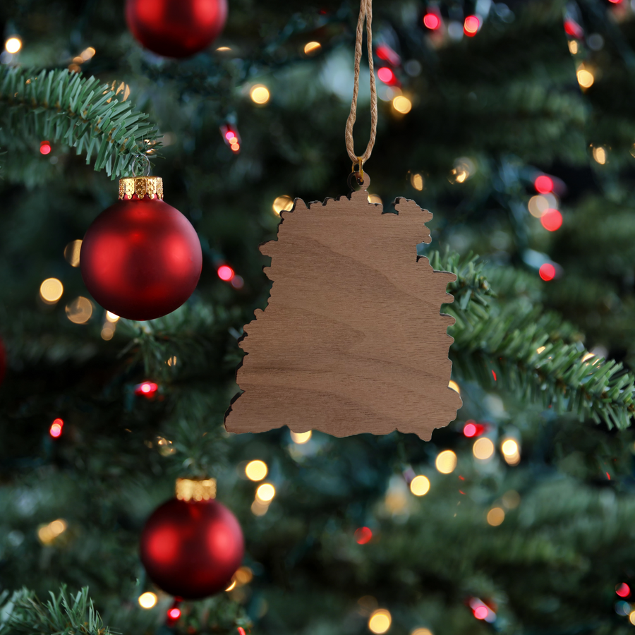 Julepynt i træ - Bogstak
