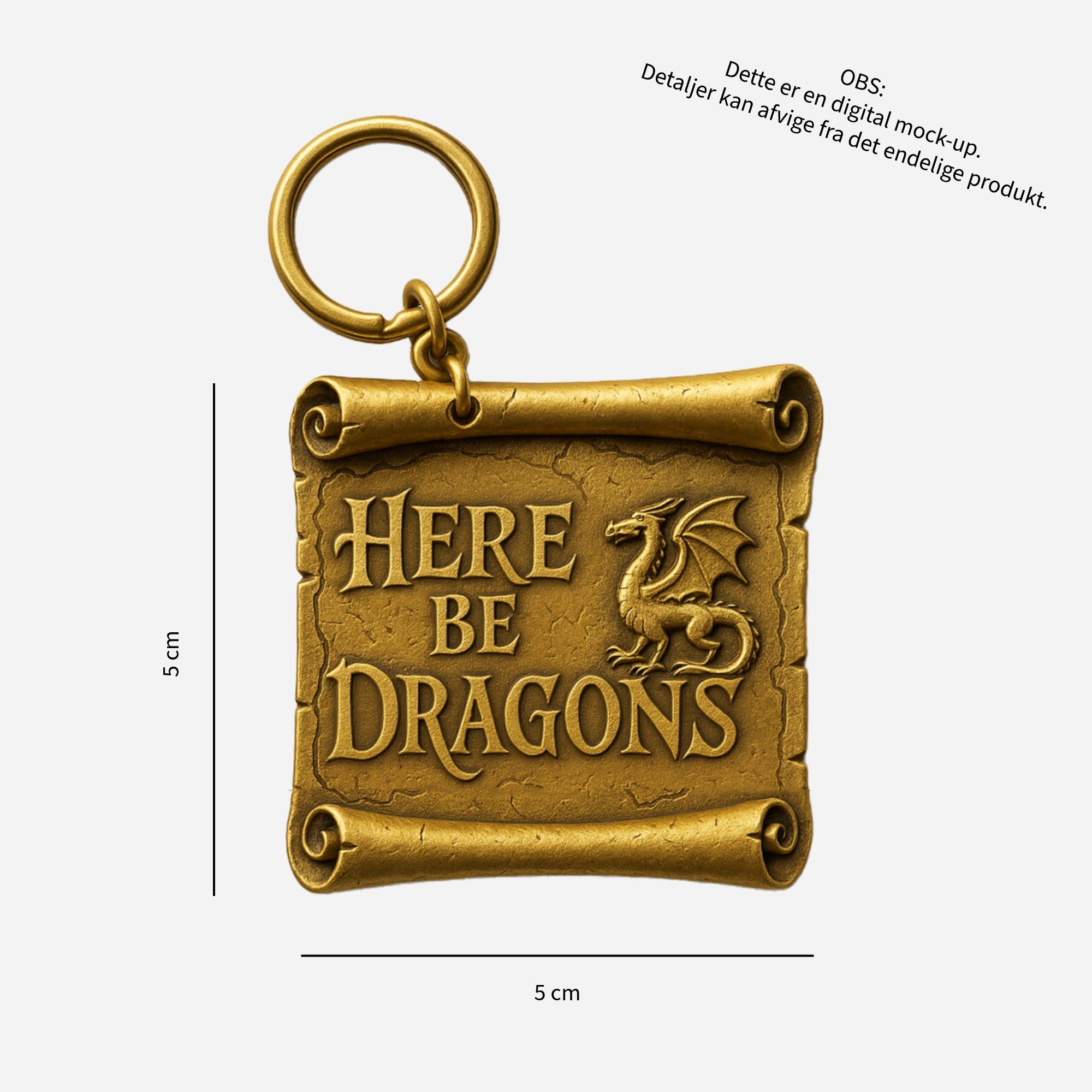 Nøglering - Here be dragons (PRE-ORDER)