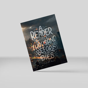 Postkort - A reader lives a thousand lives before he dies