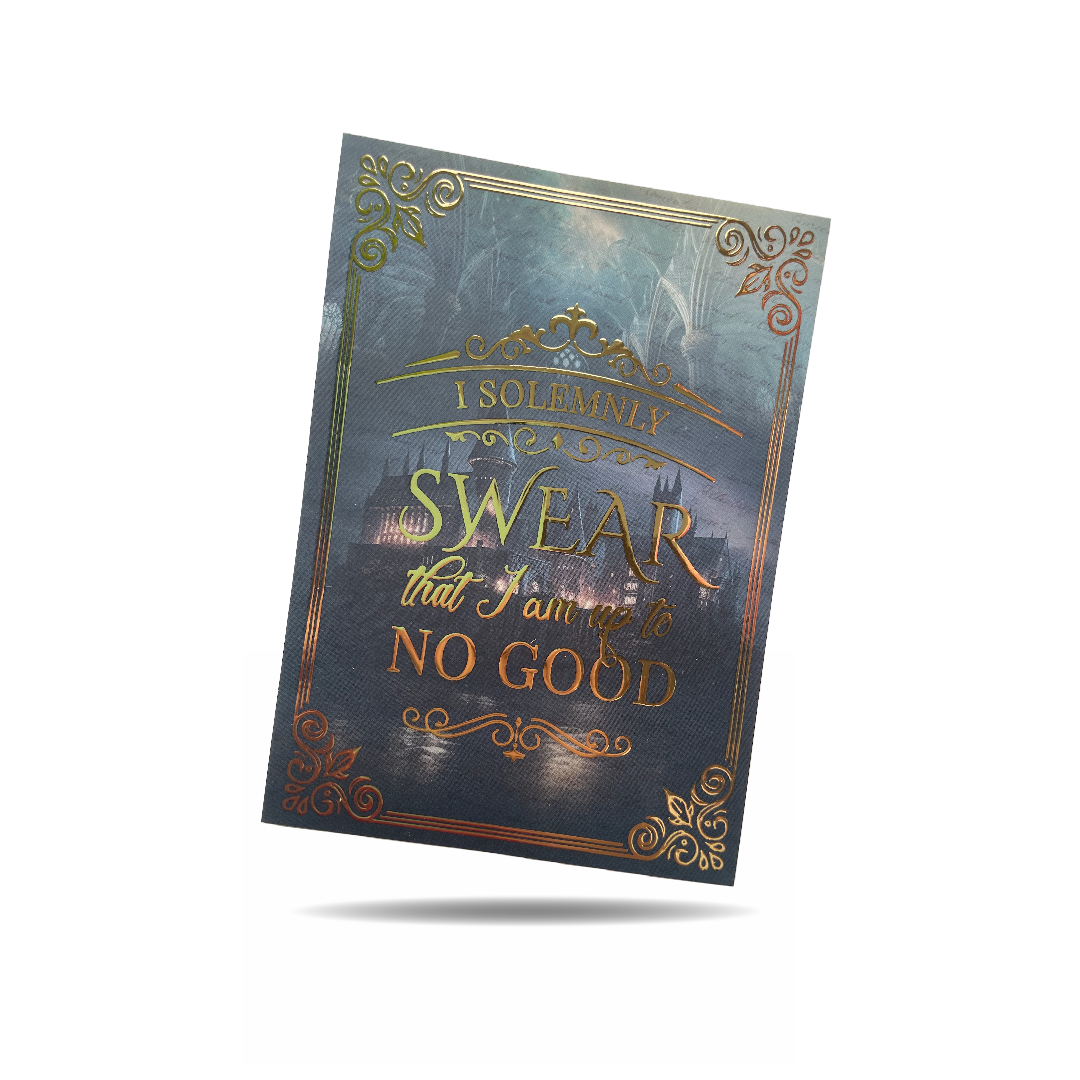 Postkort - I solemnly swear... (Guldfolie)