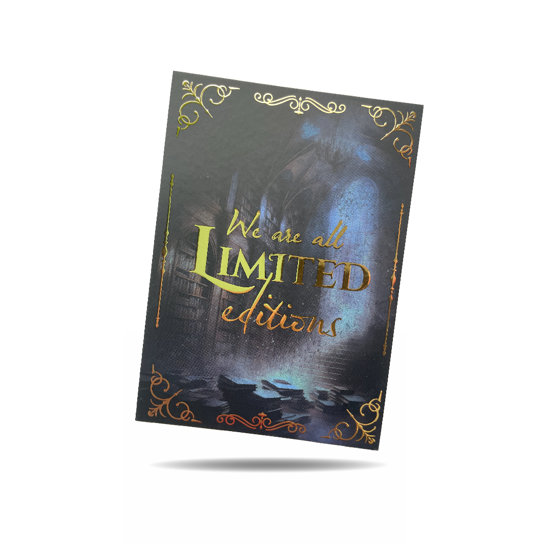 Postkort - We are alle limited editions (Guldfolie)