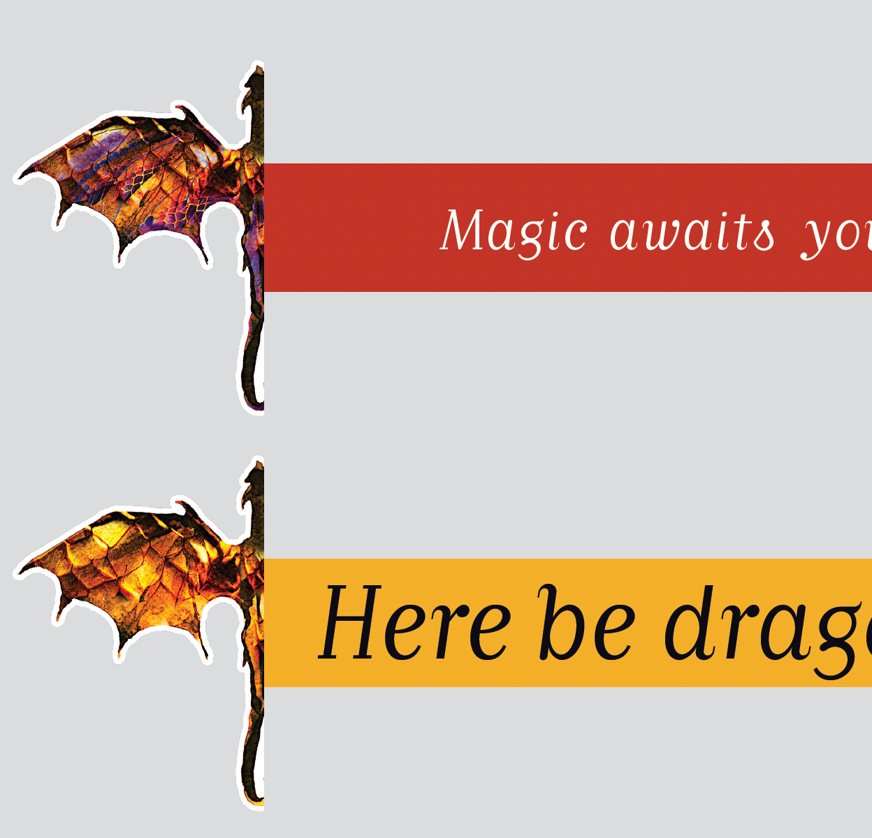 Drage bogmærker - Fire Dragons (Print selv)