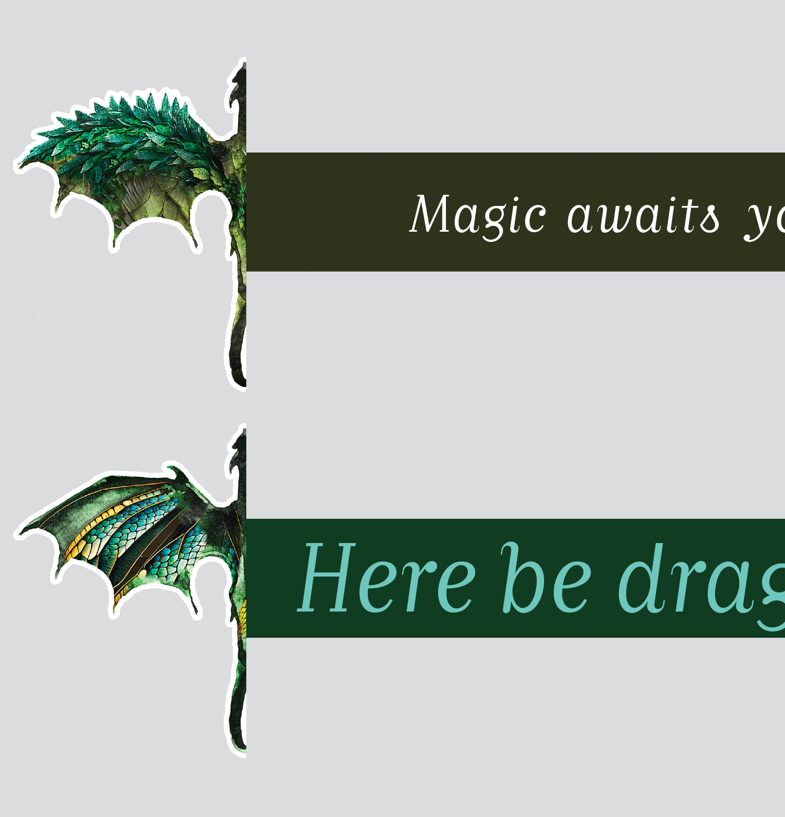Drage bogmærker - Forrest Dragons (Print selv)