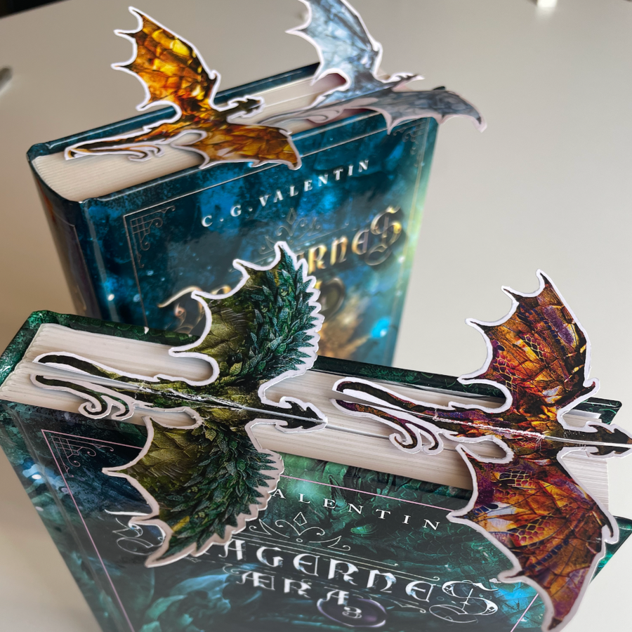 Drage bogmærker - Forrest Dragons (Print selv)