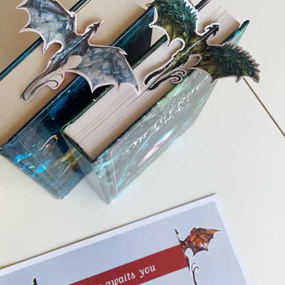 Drage bogmærker - Diamond Dragons (Print selv)