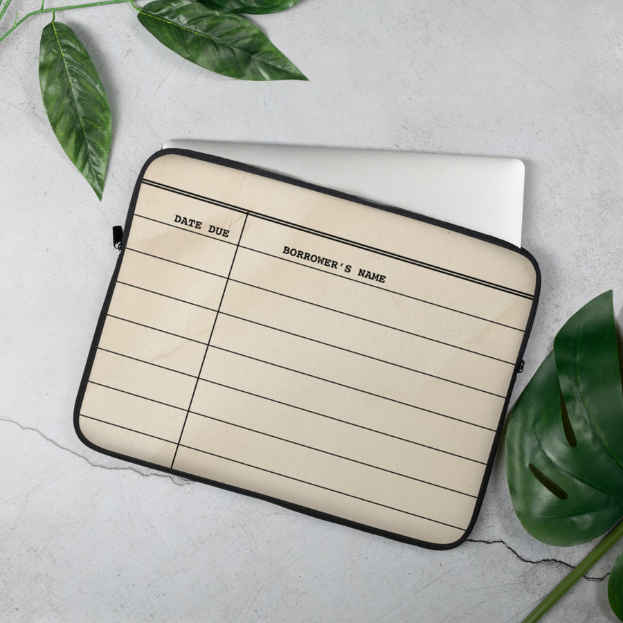 Laptop Sleeve - Bibliotekskort