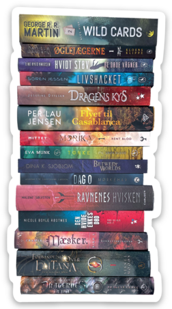 Vinyl klistermærke - Bookpile