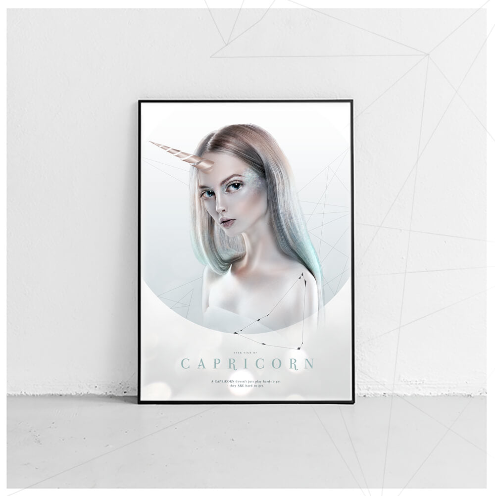 Stenbukken/Capricorn - Stjernetegnsplakat