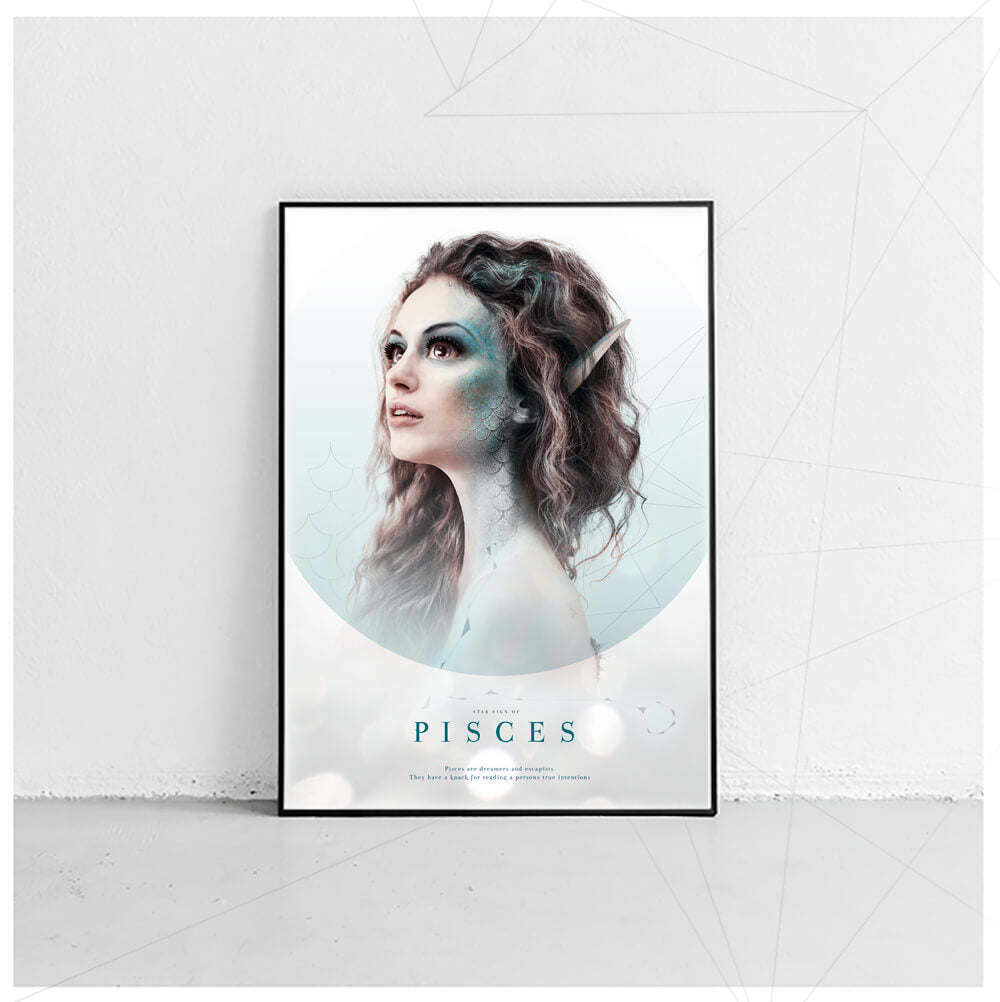 Fisken/Pisces - Stjernetegnsplakat