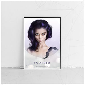 Skorpionen/Scorpio - Stjernetegnsplakat
