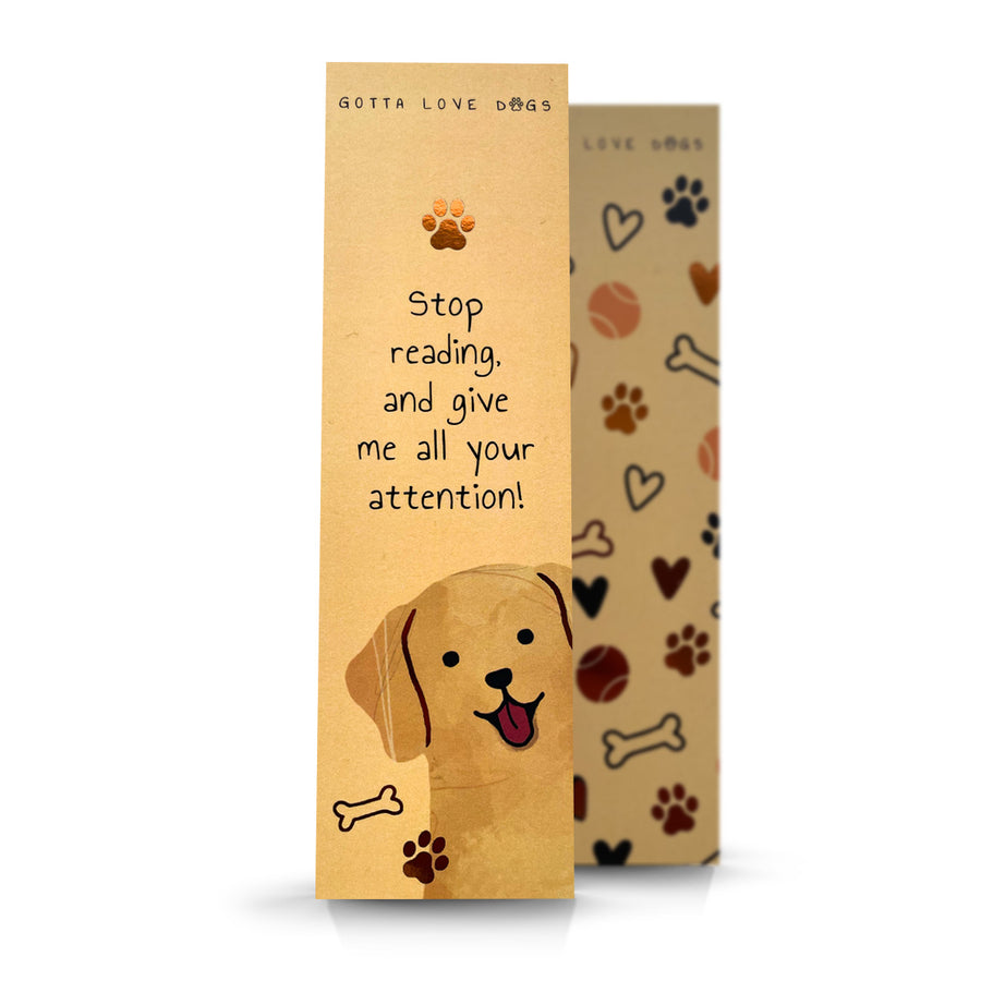 Folie bogmærke - 'Gotta love dogs'