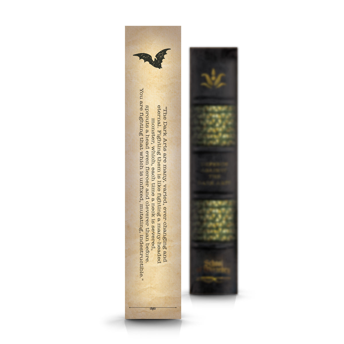 Bogmærke - Bookspines 'Defence against the Dark Arts'