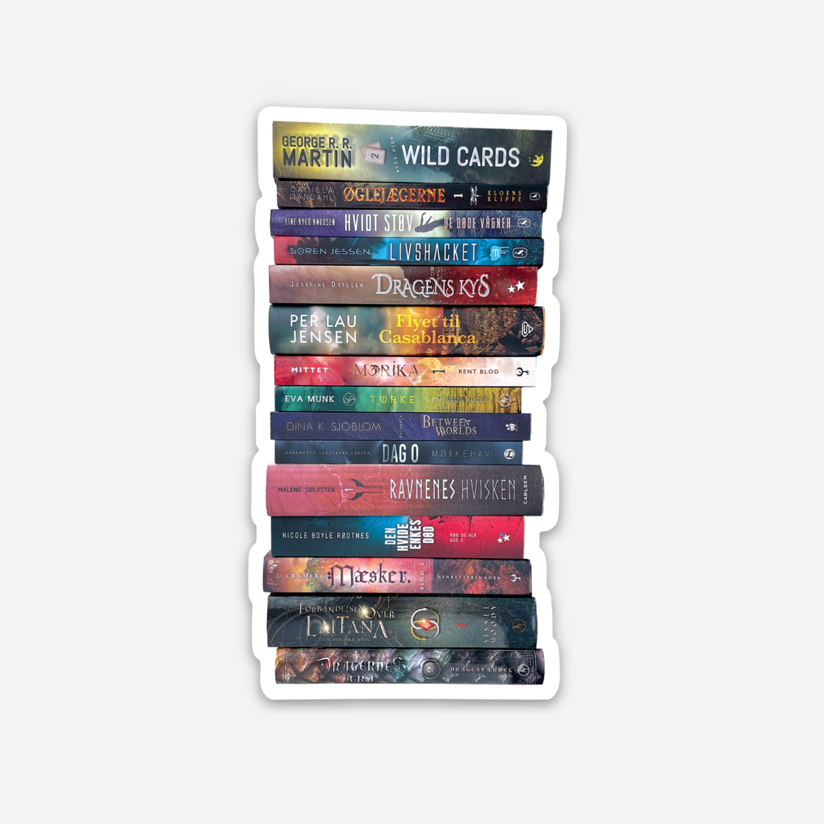 Vinyl klistermærke - Bookpile