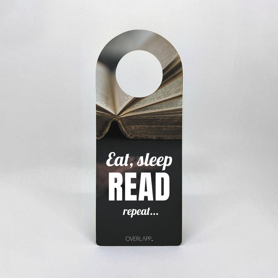 Dørhænger - Eat, sleep, READ, repeat...