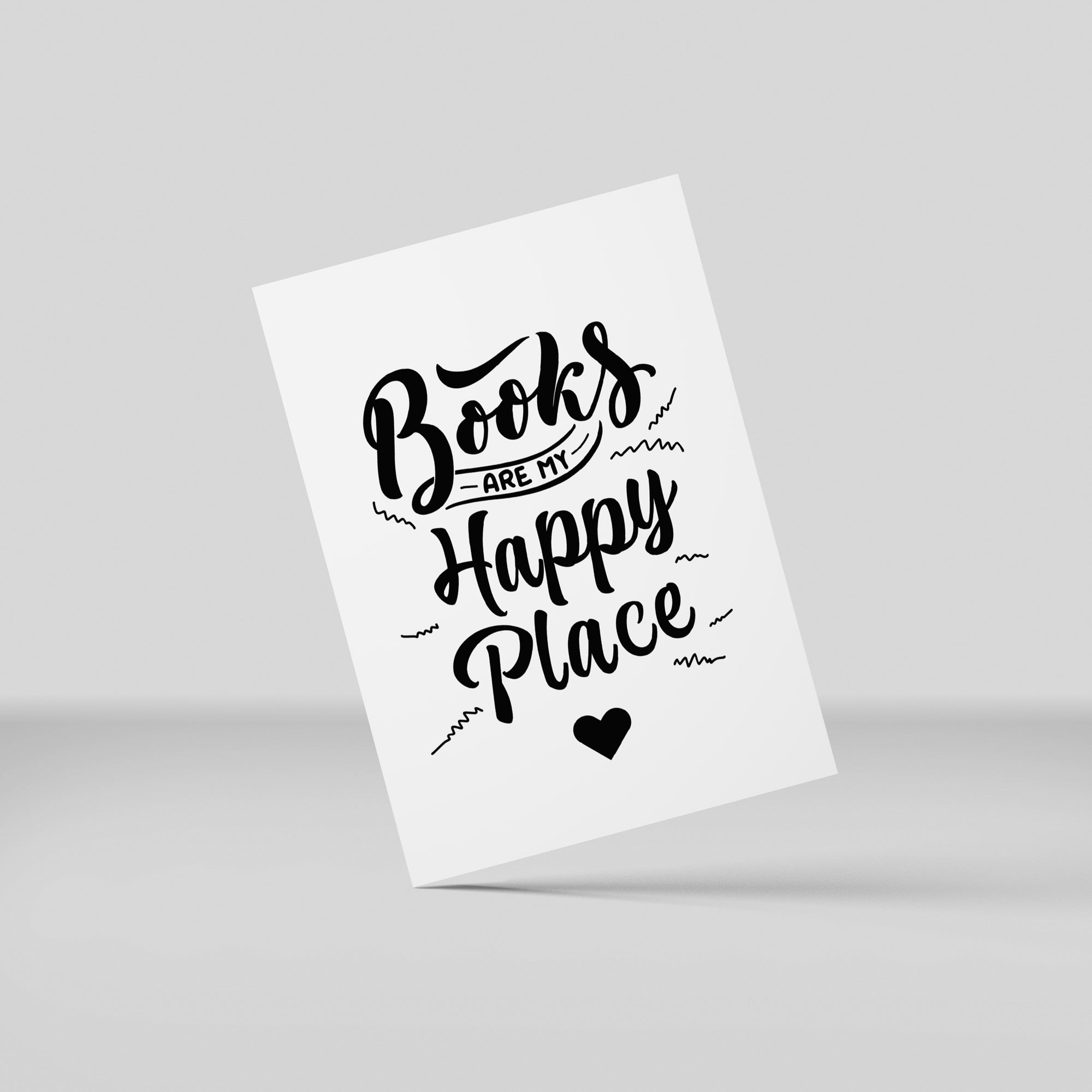 Postkort - Books are my Happy Place