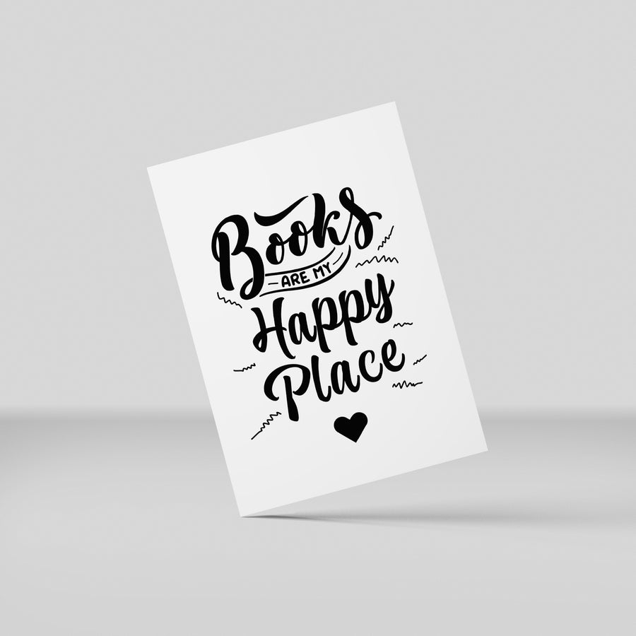 Postkort - Books are my Happy Place