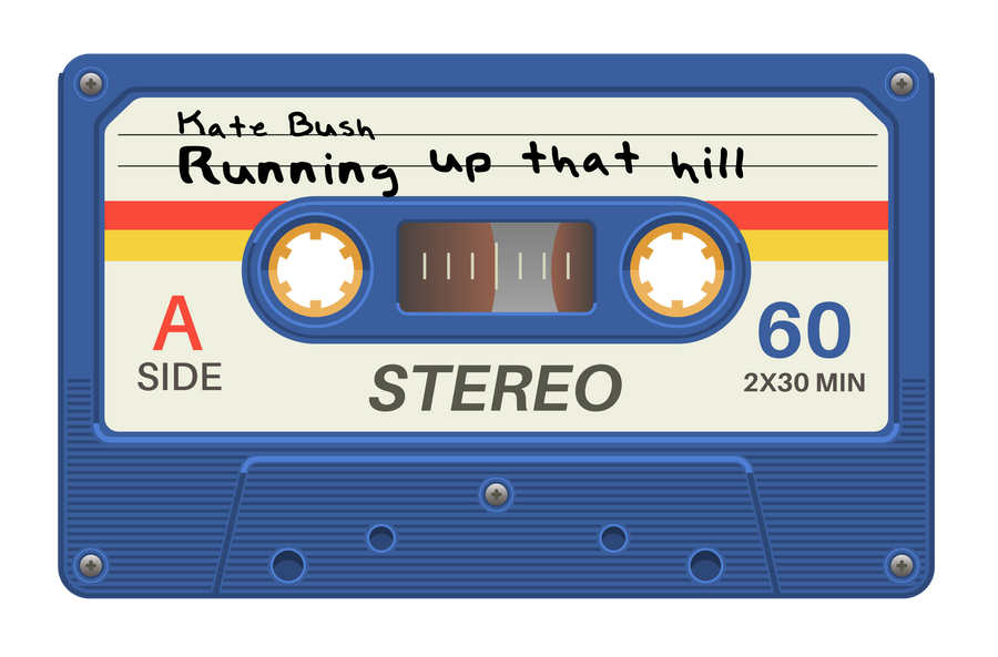 Vinyl klistermærke - Kate Bush Casette Tape