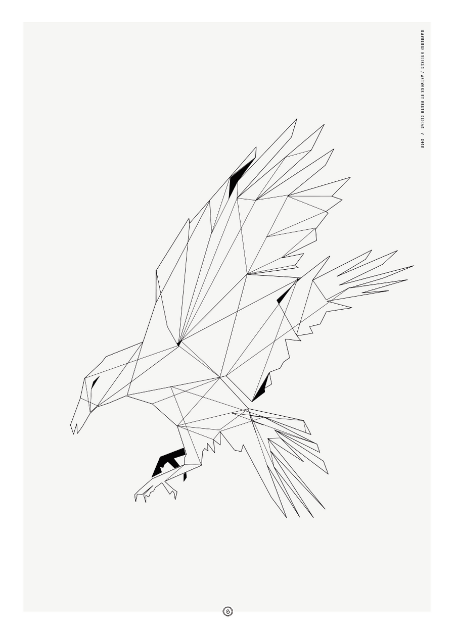 PLAKAT - Geometrisk Ravn (Vølve)