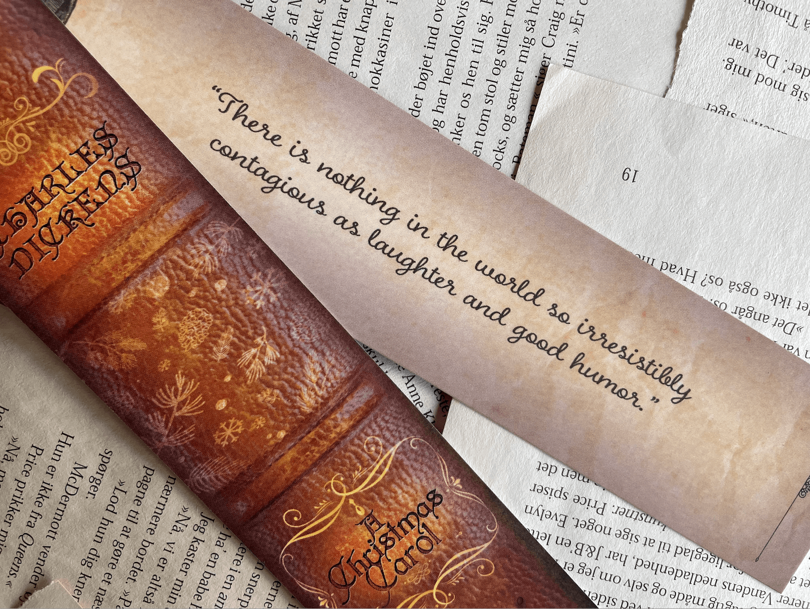 Bogmærke - Bookspines 'A Christmas Carol'