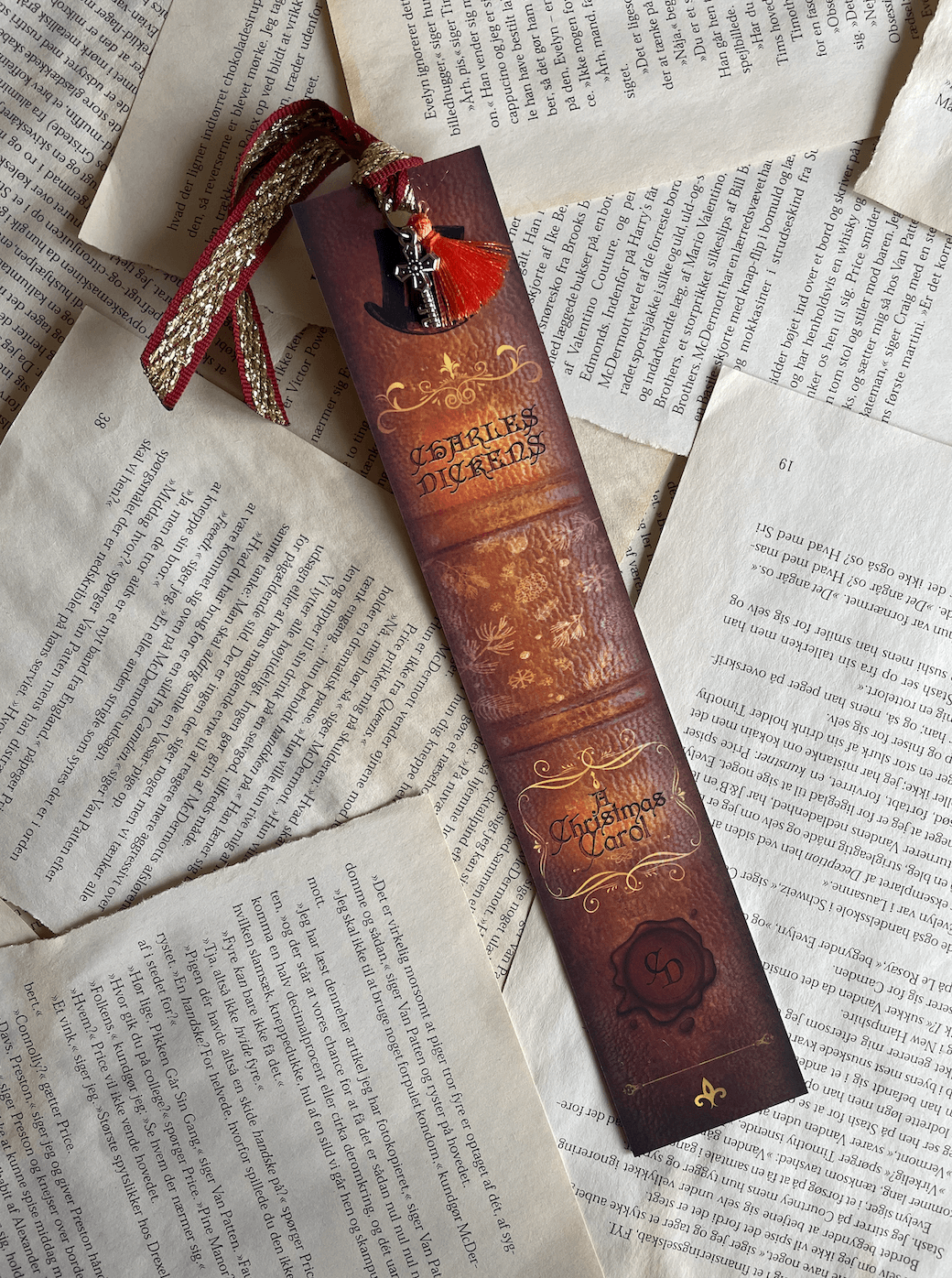 Bogmærke - Bookspines 'A Christmas Carol'