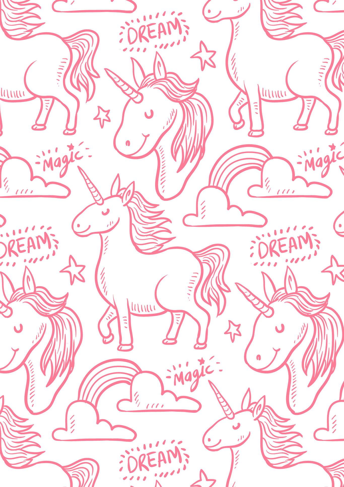 Postkort - Because, unicorns