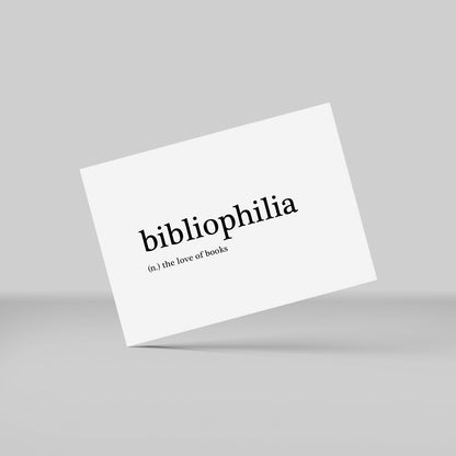 Postkort - bibliophilia