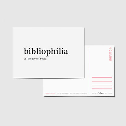 Postkort - bibliophilia