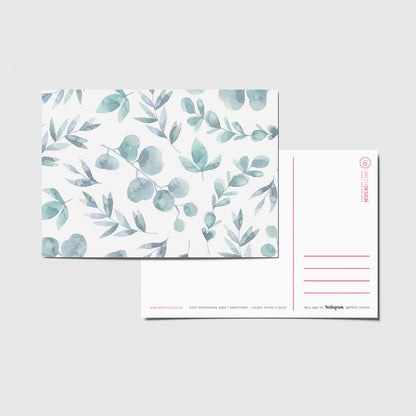 Postkort - Green leaf