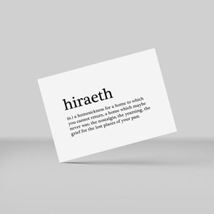 Postkort - 'hiraeth'