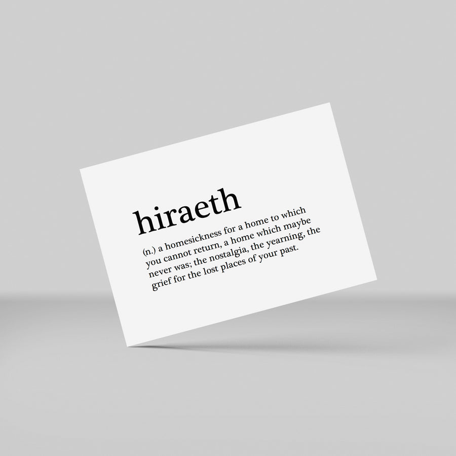 Postkort - 'hiraeth'