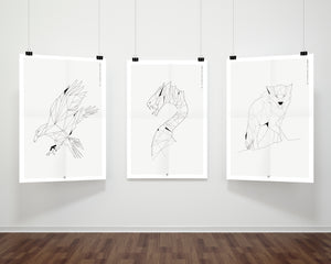 PLAKAT - Geometrisk Ravn (Vølve)